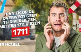 Gratis noodnummer 1711 voor dringende situaties aan overwegen